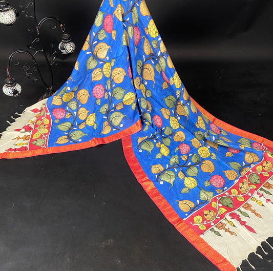 Hand Painted Kalamkari Dupatta
